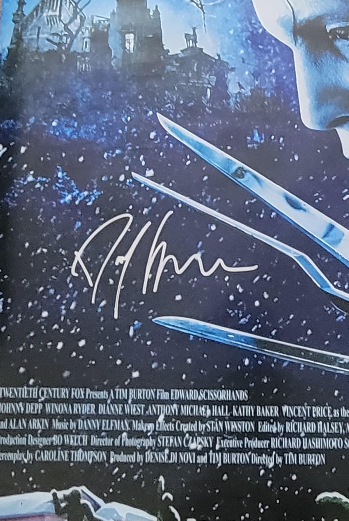 Danny Elfman signed Edward Scissorhands 24x36 poster COA exact proof autographed STAR