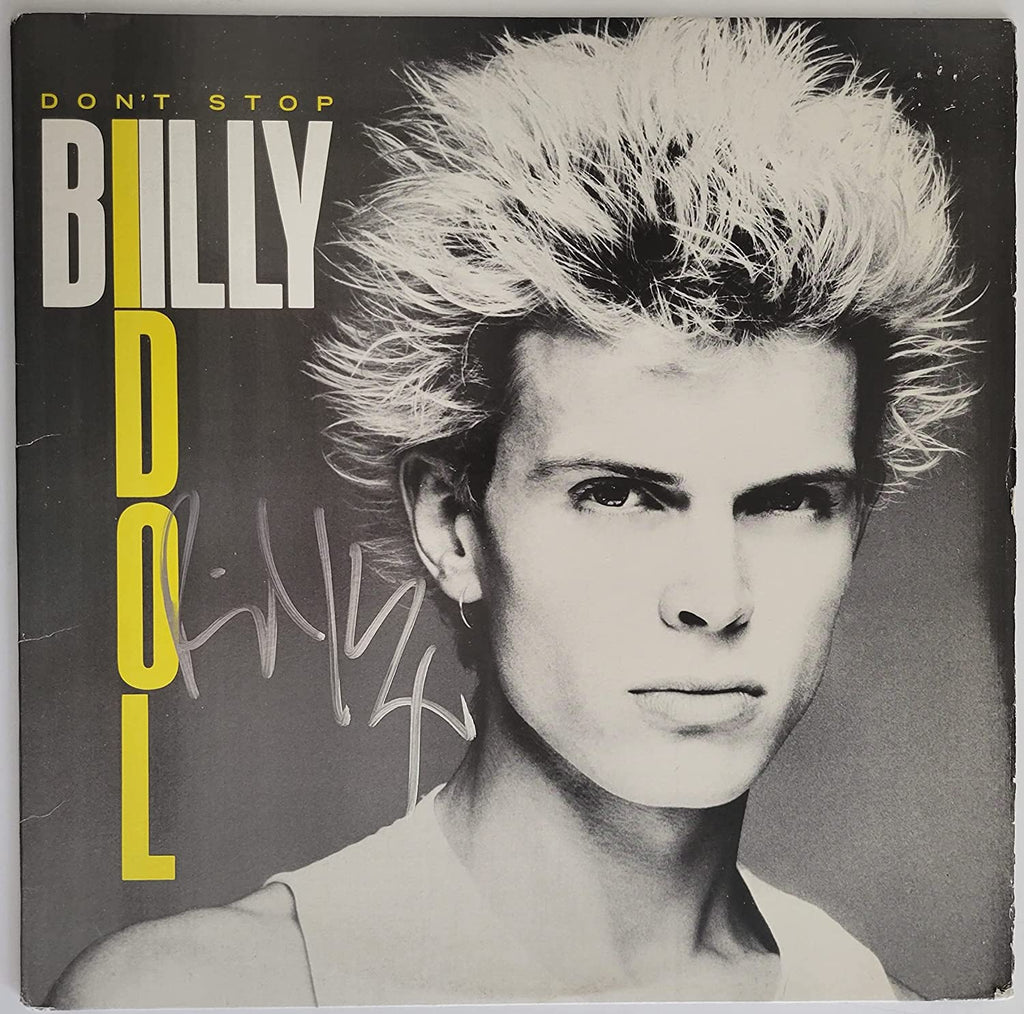 Billy Idol signed Don't Stop album vinyl LP COA exact proof autographed STAR