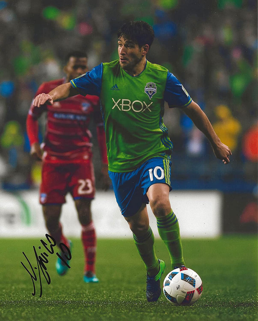 Nicolas Lodeiro signed Seattle Sounders FC soccer 8x10 photo COA proof.