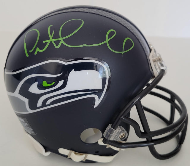 Pete Carroll signed Seattle Seahawks mini football helmet proof COA. autographed