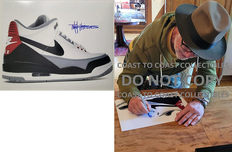 Tinker Hatfield signed Nike Air Jordan 3 11x14 photo COA proof autograph STAR