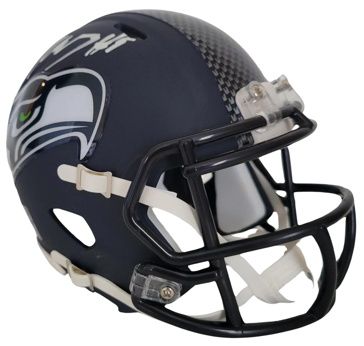 Kenneth Walker signed Seattle Seahawks mini football helmet proof COA autographed