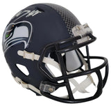 Kenneth Walker signed Seattle Seahawks mini football helmet proof COA autographed
