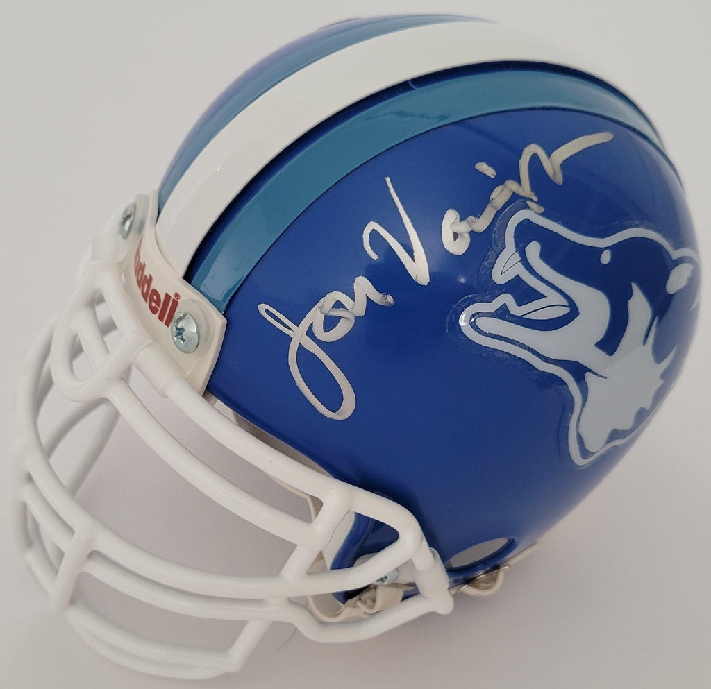 Jon Voight Signed Varsity Blues Texas Coyotes Mini Helmet Proof COA Bud Kilmer STAR