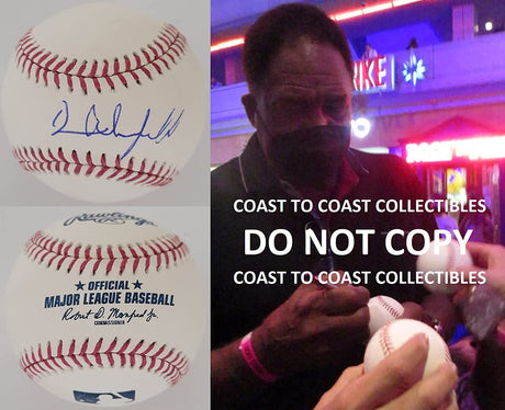 Dave Winfield New Yankees San Diego Padres signed MLB baseball COA exact proof