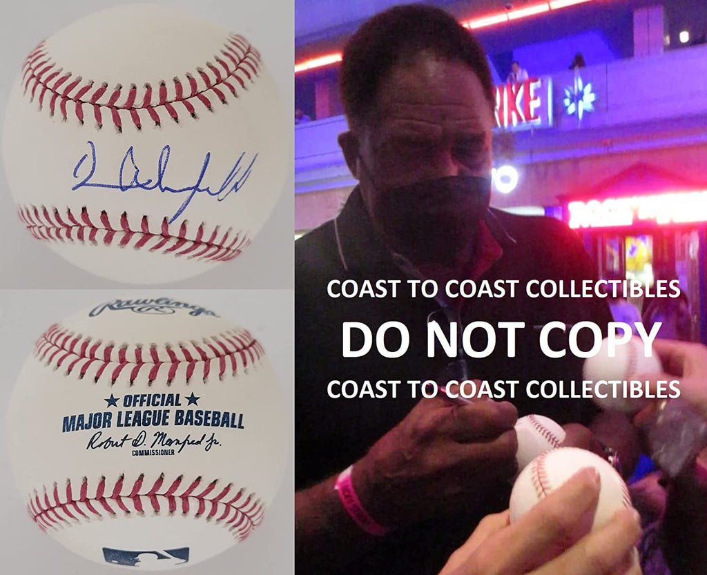 Dave Winfield New Yankees San Diego Padres signed MLB baseball COA exact proof