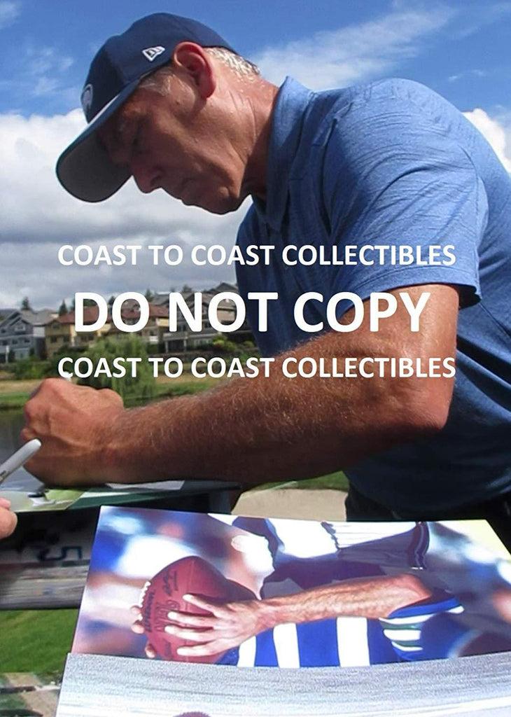 Jim Zorn Seattle Seahawks signed, autographed, 8x10 photo,proof COA