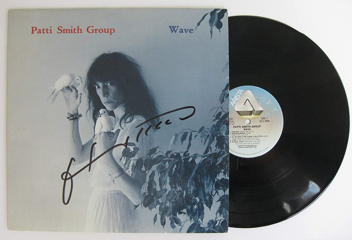 Patti Smith signed autographed Wave album vinyl record exact Proof Beckett COA STAR