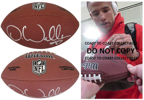 Darren Waller New York Giants Raiders signed NFL football proof COA autographed