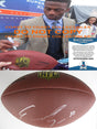 Emmanuel Sanders 49ers Bills Broncos Saints signed football proof Beckett COA