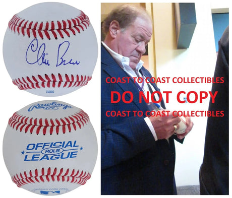 Chris Berman Signed Baseball COA Proof Autographed ESPN Sportscaster