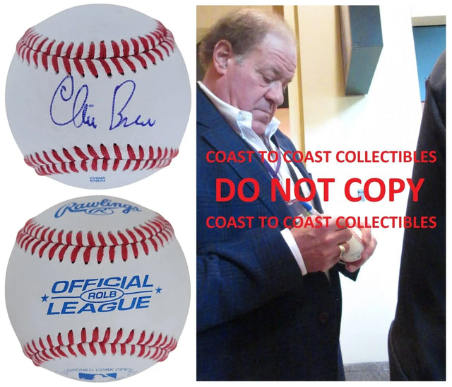 Chris Berman Signed Baseball COA Proof Autographed ESPN Sportscaster
