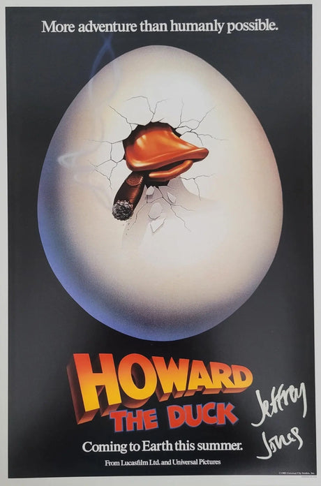 Jeffrey Jones Signed Howard The Duck 12x18 Photo COA Movie Poster Autographed STAR