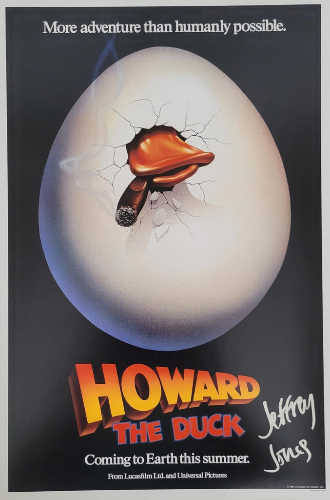 Jeffrey Jones Signed Howard The Duck 12x18 Photo COA Movie Poster Autographed STAR