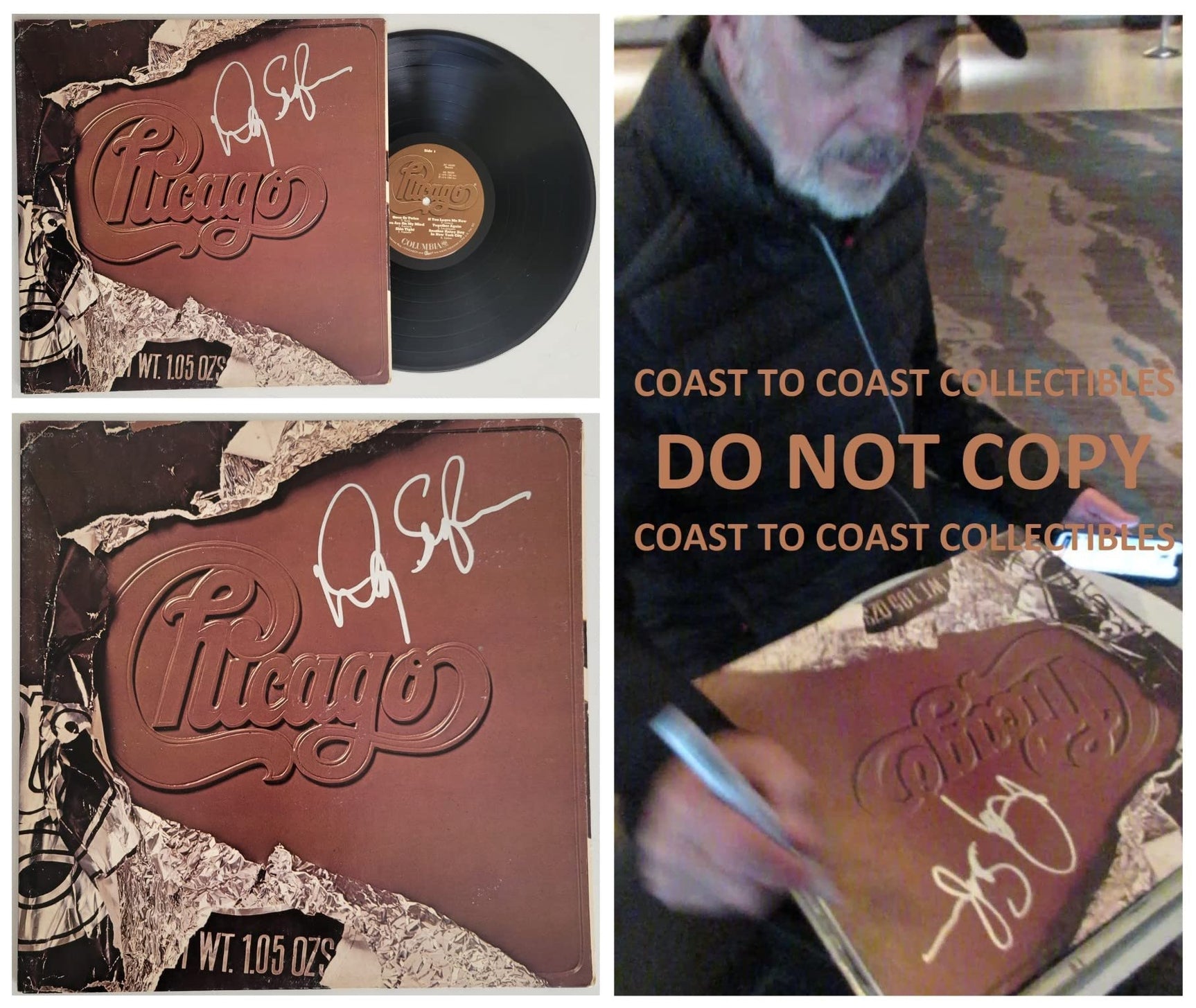Danny Seraphine signed Chicago X album vinyl record COA exact proof autographed STAR