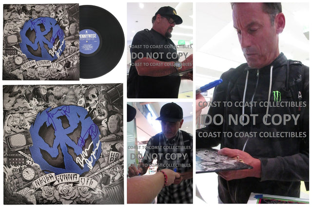 Pennywise Band Signed Never Gonna Die Album Exact Proof COA Autographed Vinyl Record
