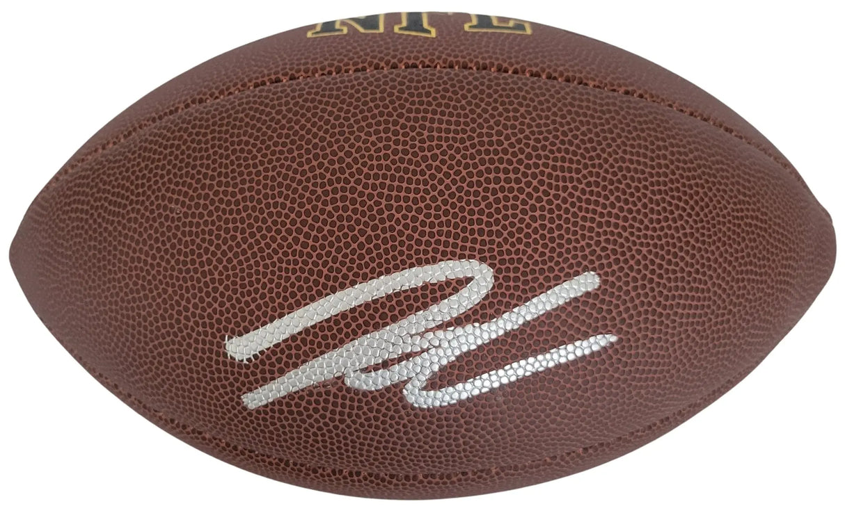 Jahmyr Gibbs Signed Football Proof COA Autographed Detroit Lions Alabama