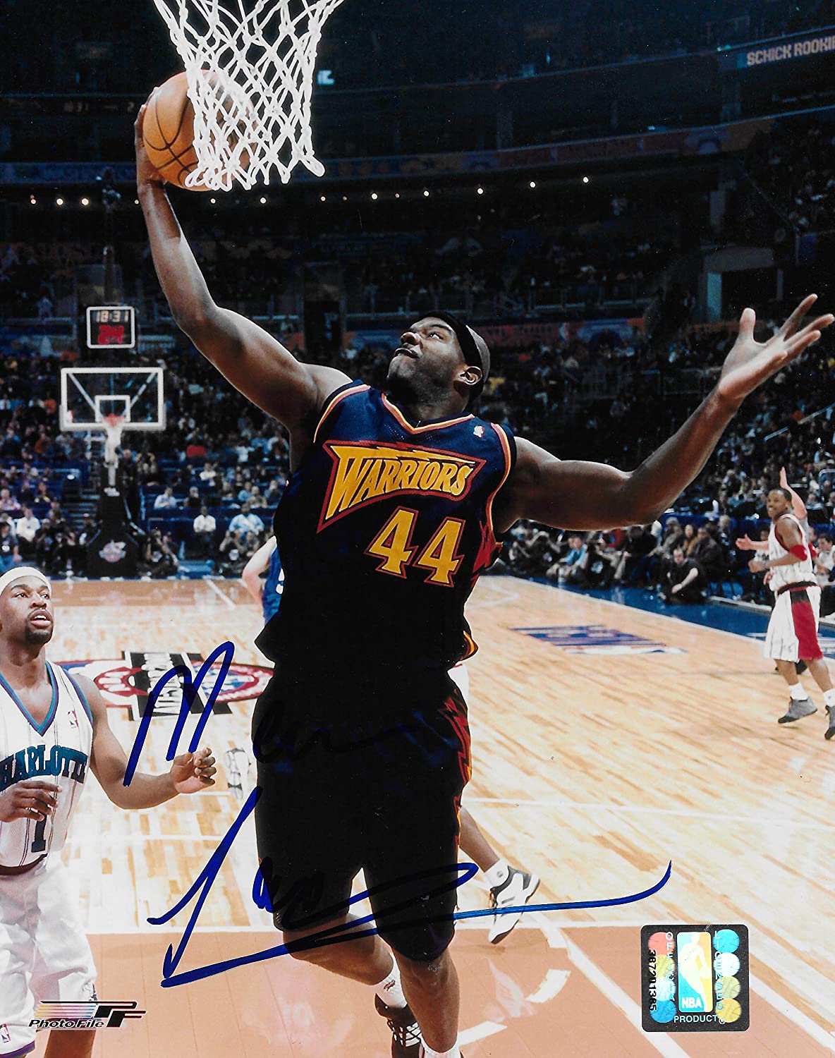 Marc Jackson Golden State Warriors signed basketball 8x10 photo COA