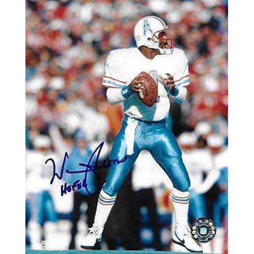 Warren Moon, Houston Oilers, Hall of Fame, Signed, Autographed, 8X10 Photo, a COA with the Proof Photo of Warren Signing Will Be Included.-