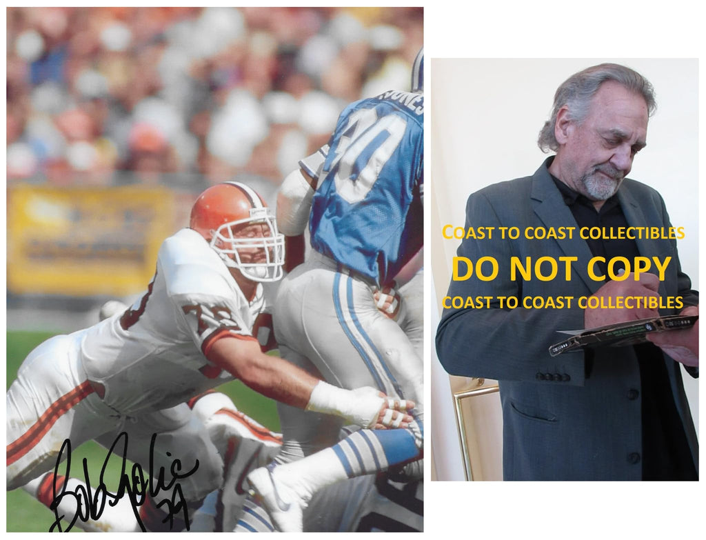 Bob Golic Signed 8x10 Photo COA Proof Cleveland Browns Football Autographed..
