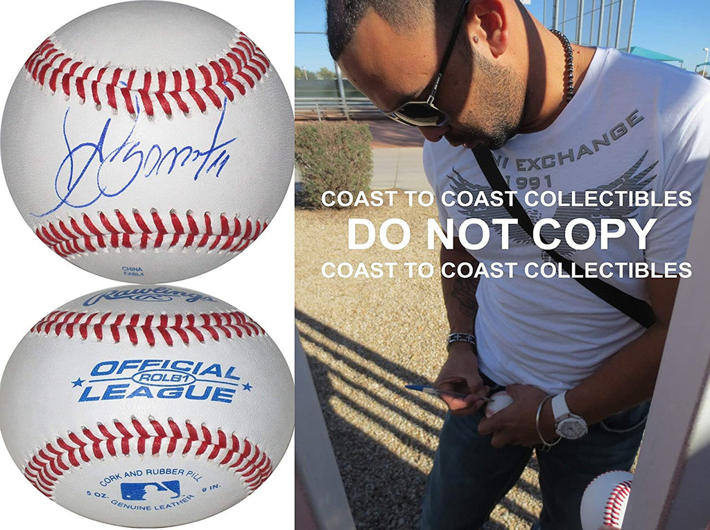 Alex Gonzalez Florida Marlins Brewers signed autographed baseball COA proof