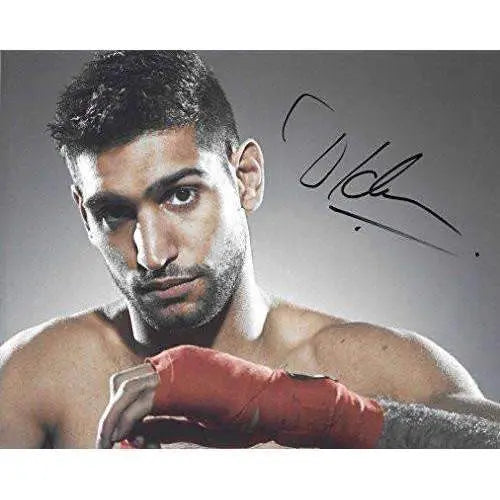 Amir Khan, World champion Boxer, signed, autographed, 8x10 photo - COA and proof photo included.