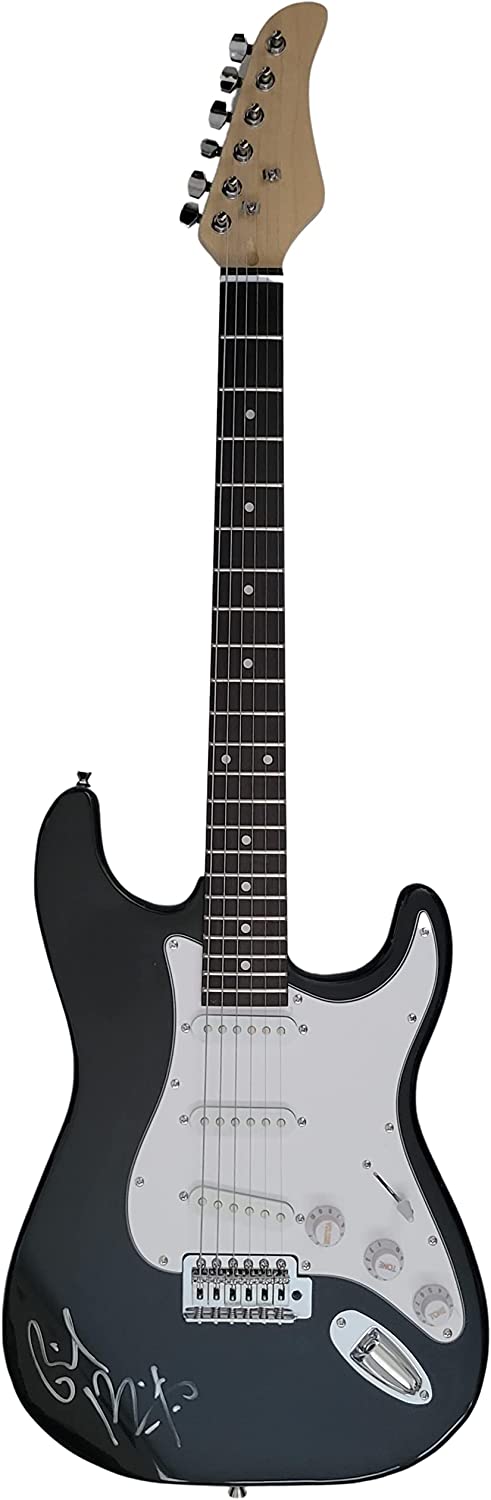 Billy Idol signed electric guitar Rebel Yell COA exact proof autographed star