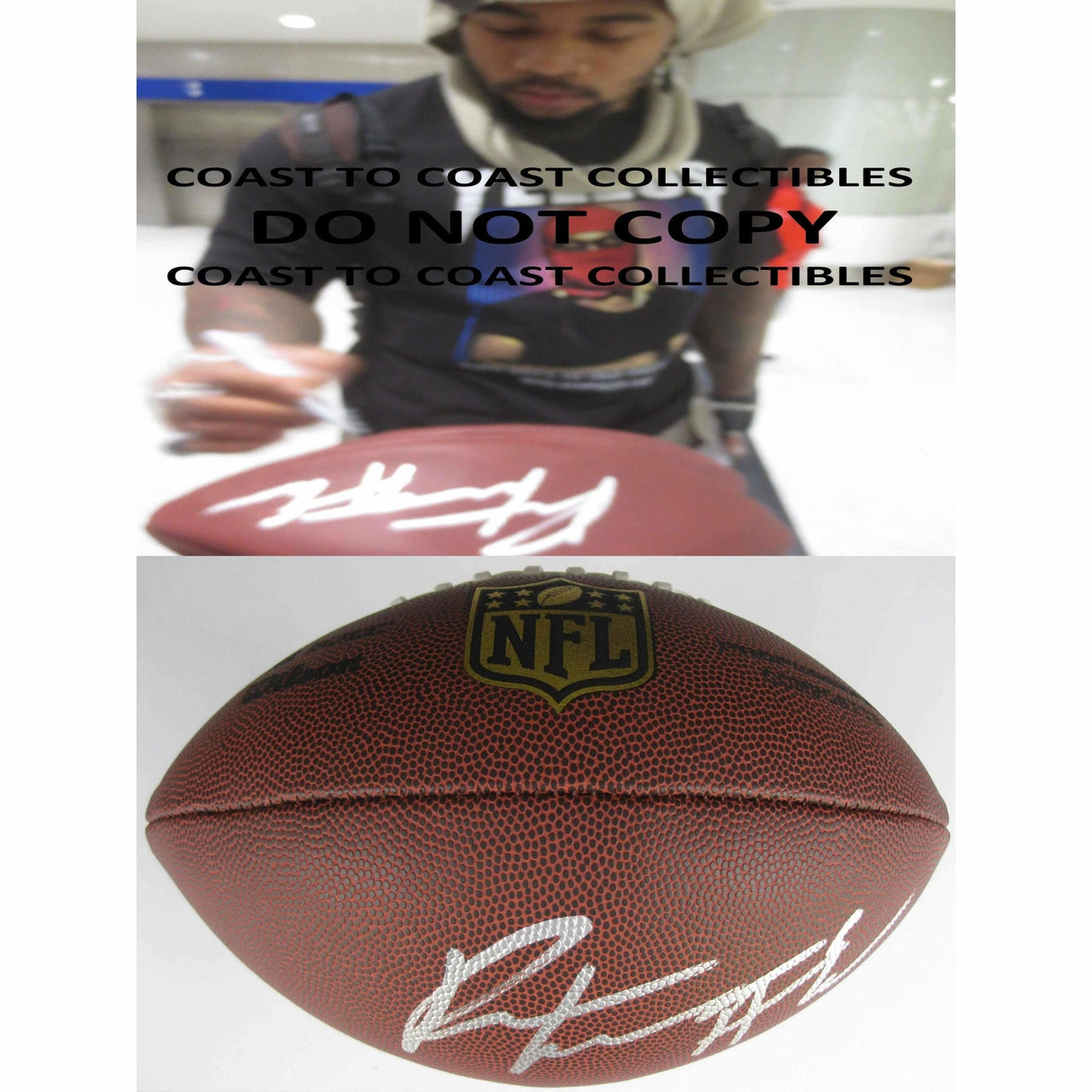 Robert Nkemdiche, Arizona Cardinals, Mississippi, Signed, Autographed, NFL Duke Football, a Coa with the Proof Photo of Robert Signing Will Be Included with the Football