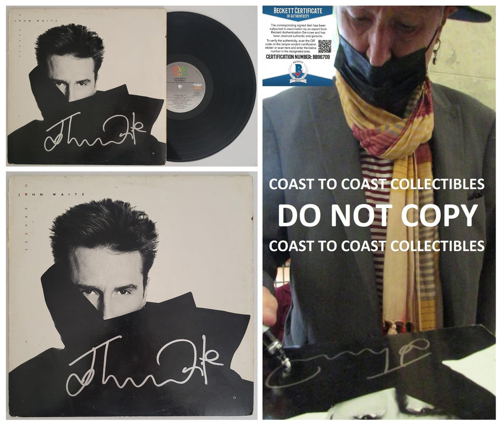 John Waite Signed No Brakes Album Missing you Proof Beckett Autographed Vinyl